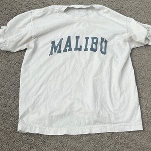 Brandy Melville white malibu shirt